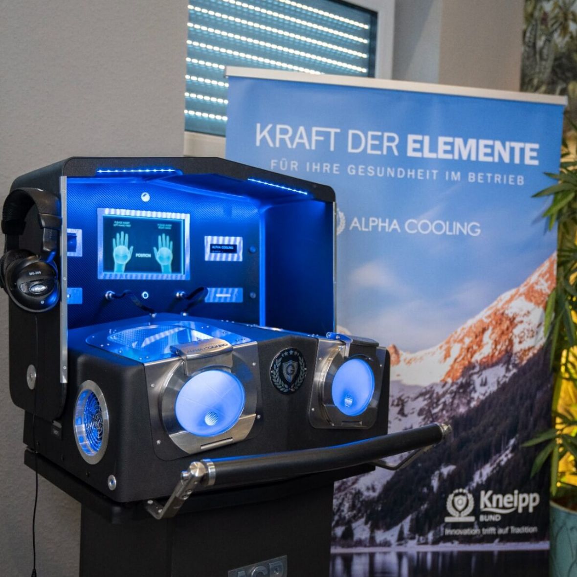 Frontansicht Alpha Cooling Gerät